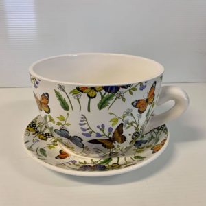 TEA CUP POT BUTTERFLY SMALL