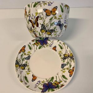 TEA CUP POT BUTTERFLY SMALL